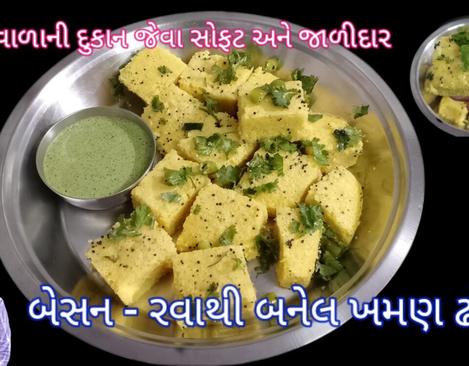 Rava Besan Dhokla banavani rit